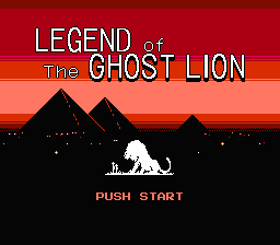 Legend of the Ghost Lion title screenshot